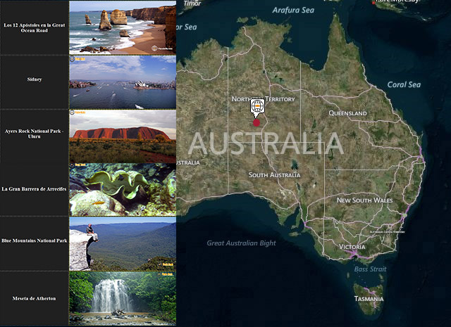 Lugares de interés en Australia