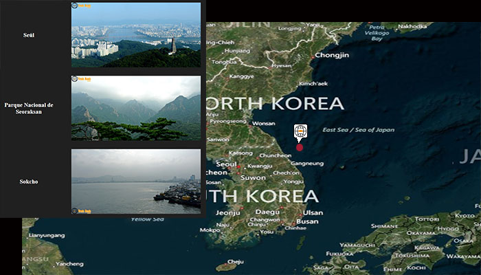 Lugares de interés en Corea del sur