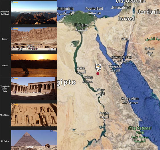 Lugares de interés en Egipto