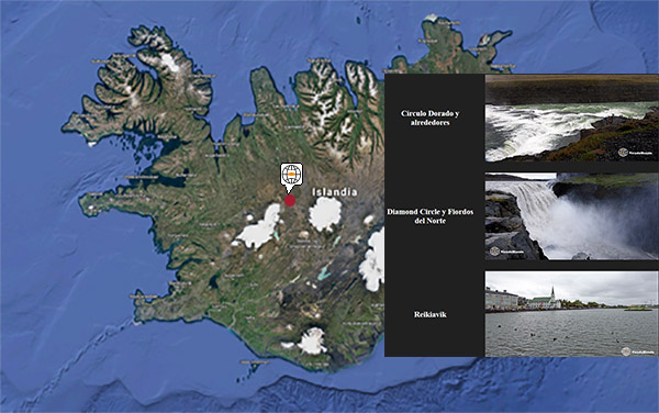 Lugares de interés en Islandia