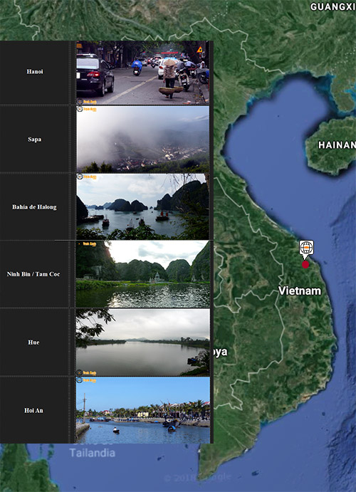 Lugares de interés en Vietnam